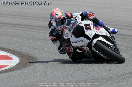 2010-06-26 Misano 2769 Carro - Superbike - Free Practice - Troy Corser - BMW S1000 RR